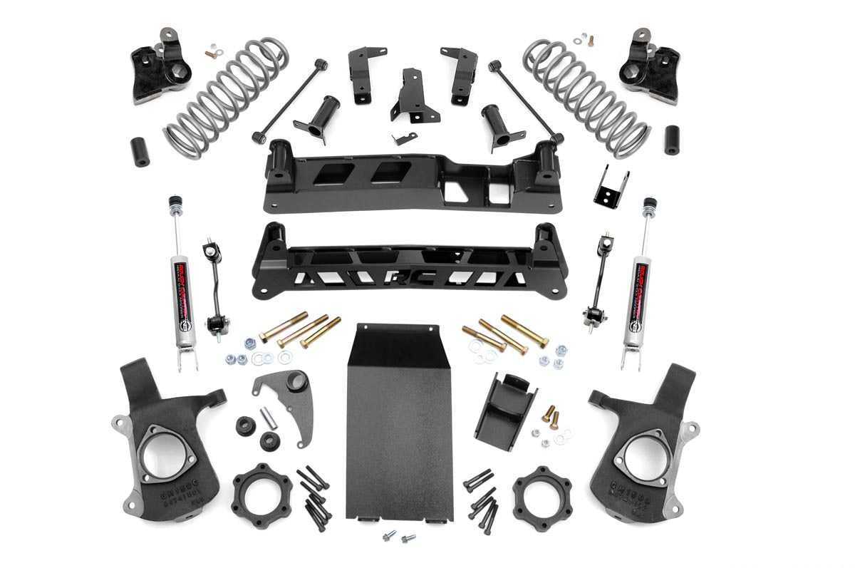 Pays rude, Rough Country Lift Kit Chevy Tahoe 2WD/4WD (00-06) 6" Lift - Non-Torsion Bar Drop Kits